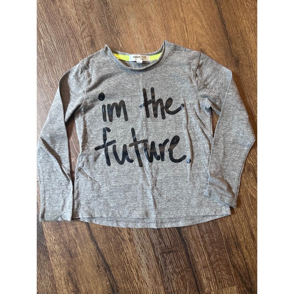 Joah love I'm‎ the future gray long sleeve top 4T